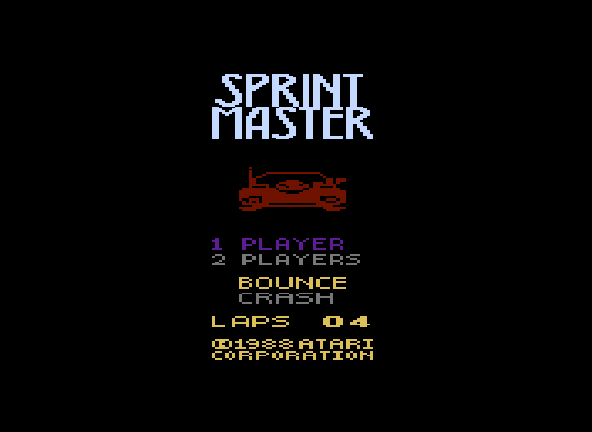 Sprint Master Title Screen